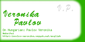 veronika pavlov business card